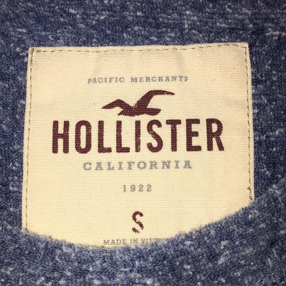 Hollister Long Sleeve Tee Blue Small - Picture 2 of 3